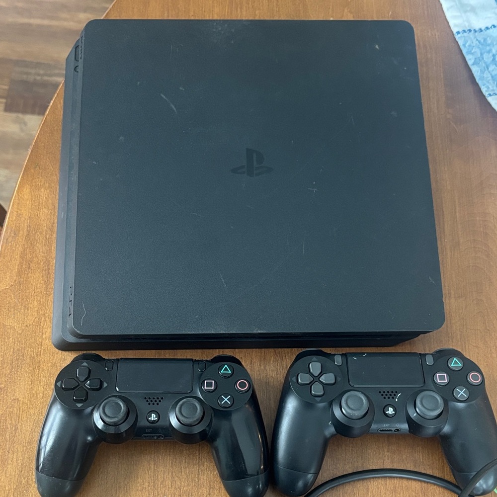 Sony PlayStation Console with Dual Controllers - Black